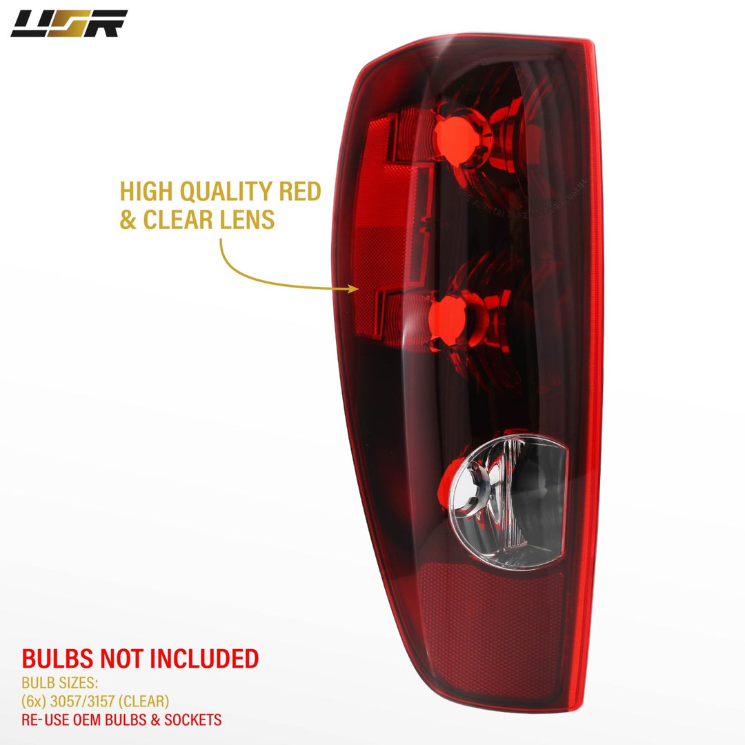 2004 - 2012 Chevrolet Chevy Colorado Direct Replacement Tail Lights
