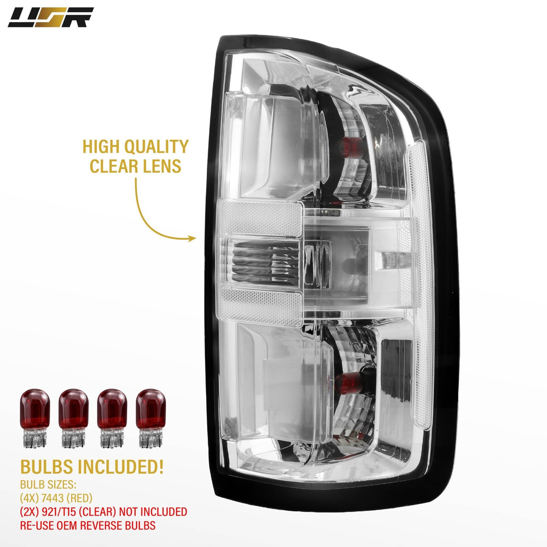 2015-2022 Chevy Chevrolet Colorado All Clear Lens Tail Lights