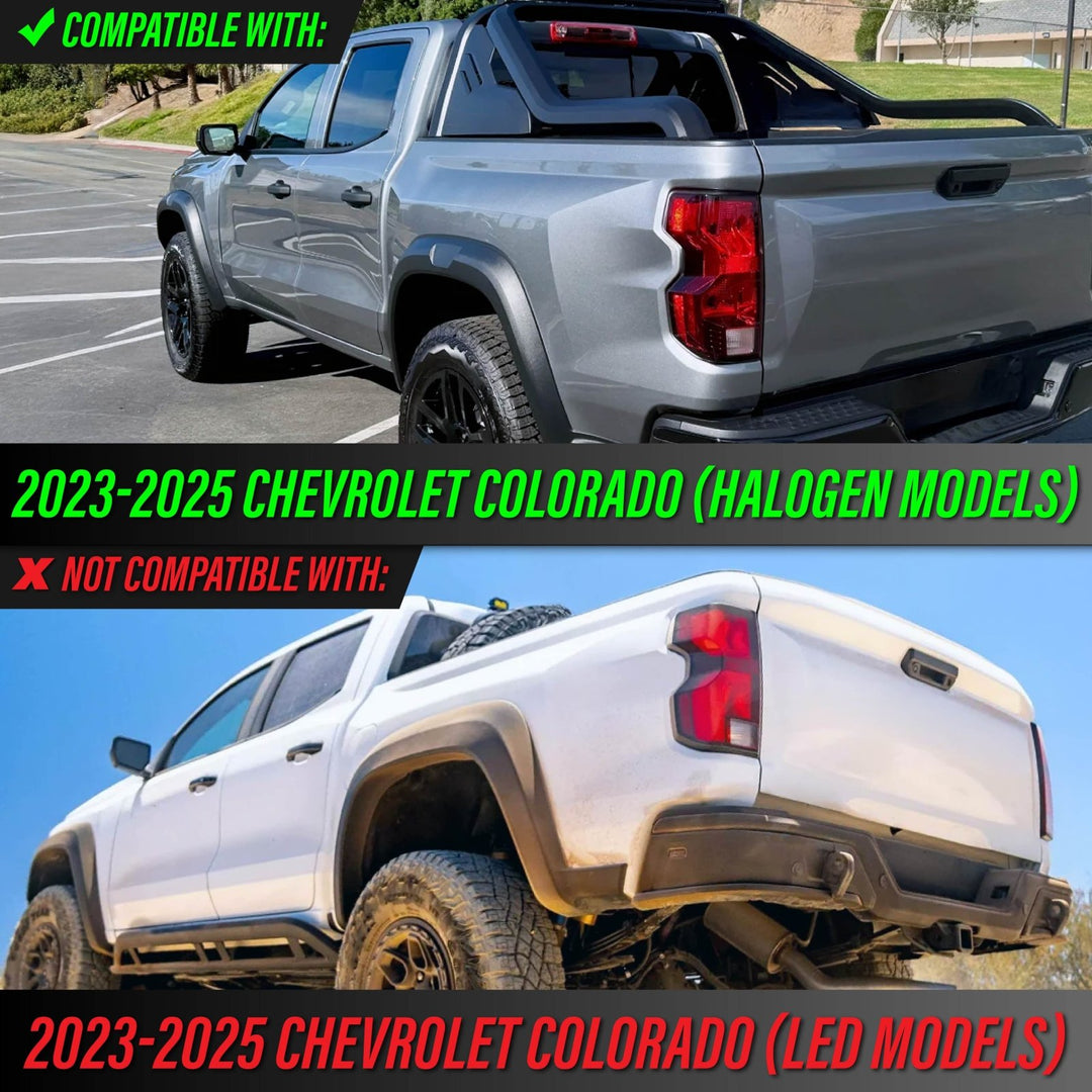 2023 - 2025 Chevy Chevrolet Colorado Halogen Models Driver Left or Passenger Right AM Replacement Tail Light