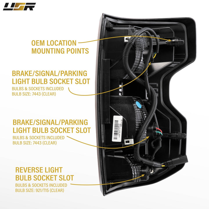 2023 - 2025 Chevy Chevrolet Colorado Halogen Models Driver Left or Passenger Right AM Replacement Tail Light