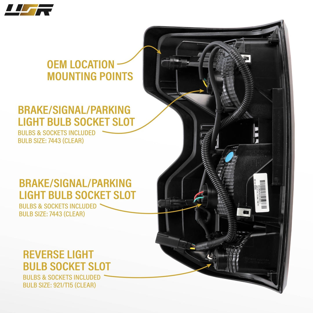 2023 - 2025 Chevy Chevrolet Colorado Halogen Models Driver Left or Passenger Right AM Replacement Tail Light