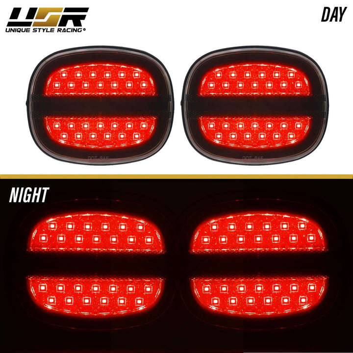 1991-1996 Chevrolet Chevy Corvette C4 Smoke Lens LED 4PC Tail Lights