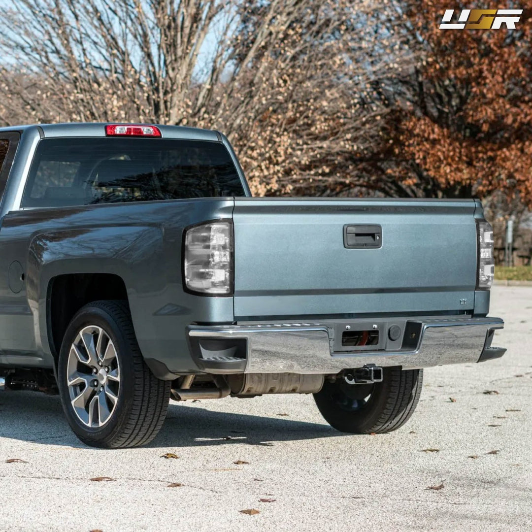 2014-2015 Chevrolet Silverado Halogen Models All Clear Lens Tail Lights