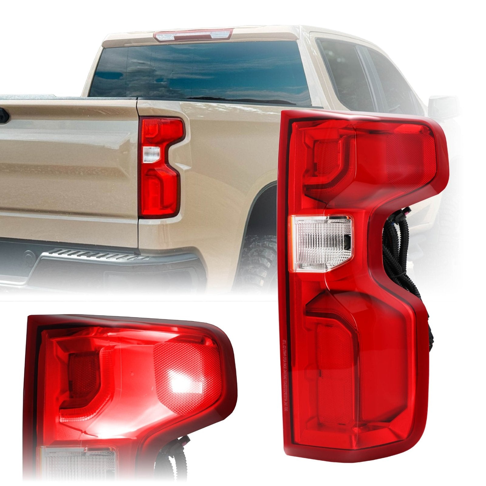 Passenger Side LED Tail Light For 2019-2023 Chevy Silverado 1500 - Direct Fit