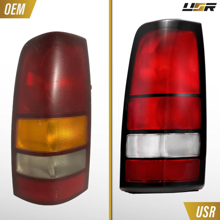 1999 - 2006 Chevrolet Chevy Silverado Red / Clear Lens Tail Lights