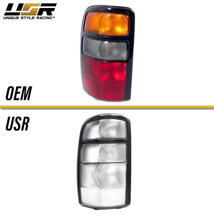 2000 - 2006 GMC Yukon / XL Denali / 2000 - 2006 Chevrolet Suburban / Tahoe All Clear Euro Style Tail Lights