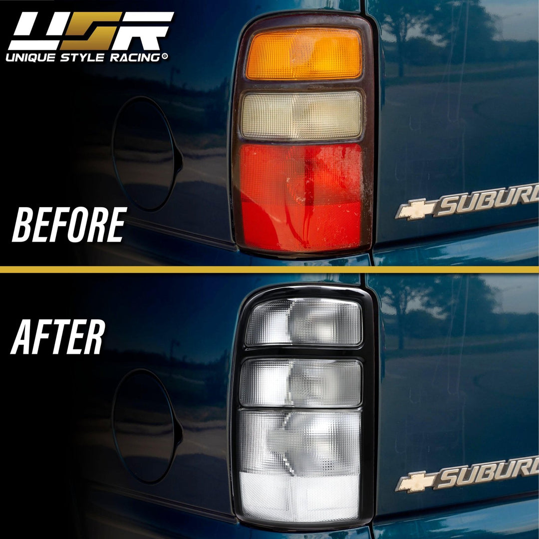 2007 Yukon Tail Lights Pair Of Tail Lights For 2004-2006 Chevrolet Tahoe (Left & Right) - Amber Signal Lens, DOT/SAE Chevy Tahoe Tail Lights - Foto 5