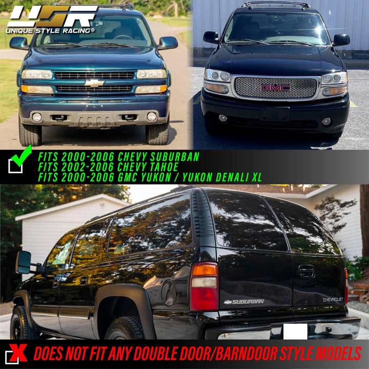 2000 - 2006 GMC Yukon / XL Denali / 2000 - 2006 Chevrolet Suburban / Tahoe All Clear Euro Style Tail Lights