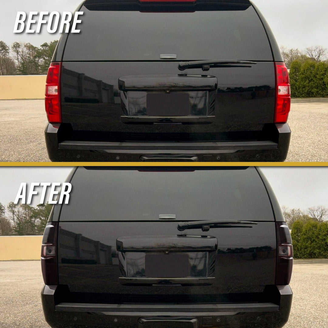 2007-2014 Chevrolet Suburban & Tahoe Dark Smoke Red Lens Tail Lights