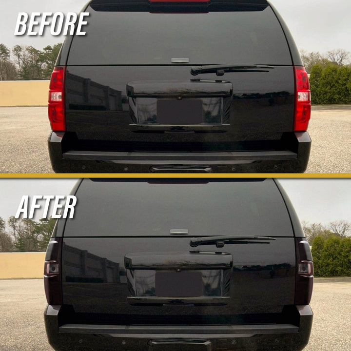 2007-2014 Chevrolet Suburban & Tahoe Dark Smoke Red Lens Tail Lights