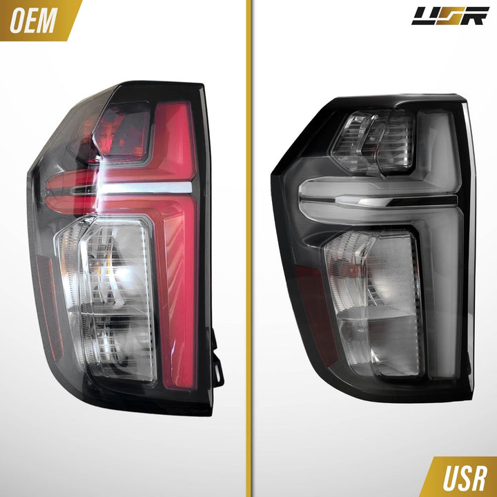 2021-2023 Chevy Chevrolet Tahoe 2025 + Style Smoke Lens LED Tail Lights