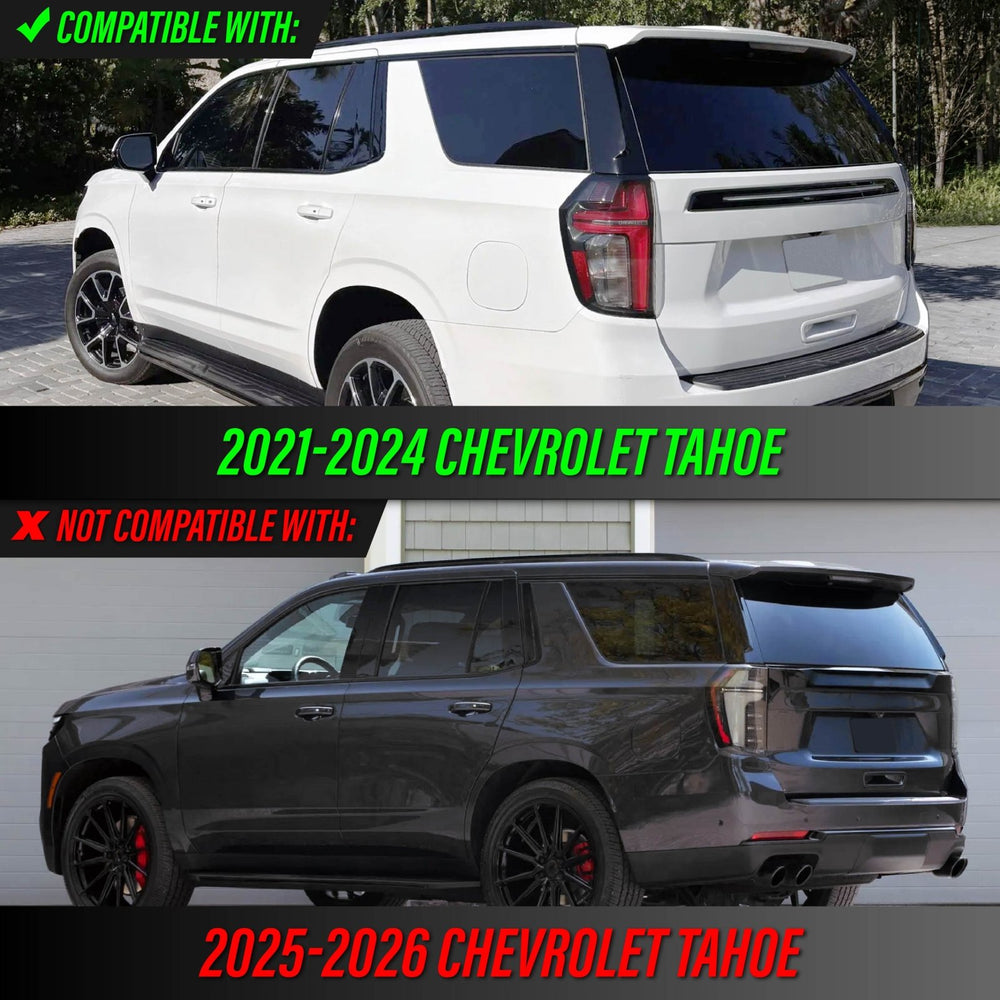 2021-2023 Chevy Chevrolet Tahoe 2025 + Style Smoke Lens LED Tail Lights