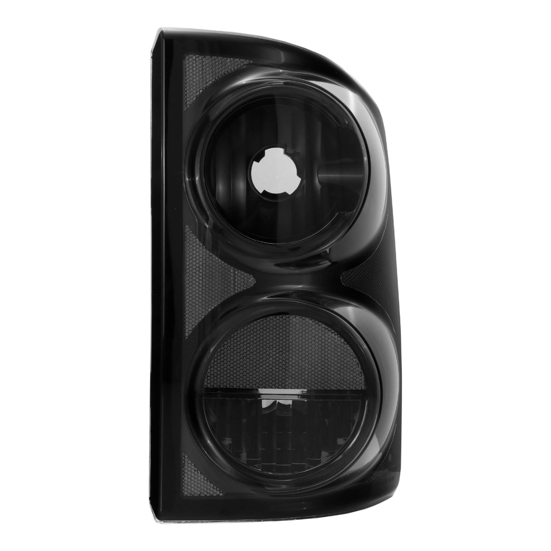 2005 - 2011 Dodge Dakota Pick Up Truck Black Chrome Housing Light Smoke Lens Tail Lights