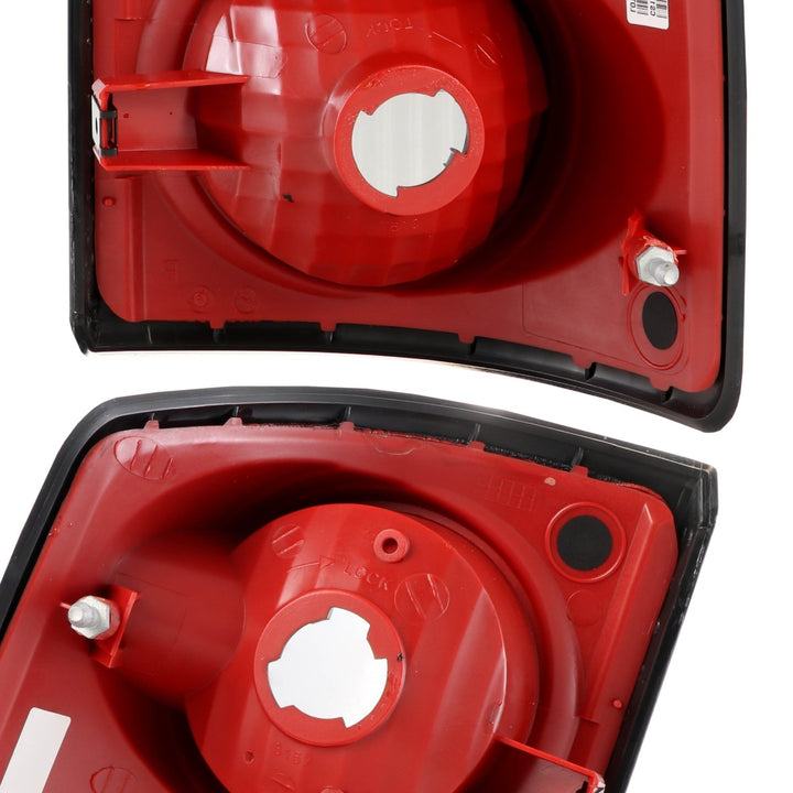 2005 - 2011 Dodge Dakota Pick Up Truck Black Chrome Housing Light Smoke Lens Tail Lights