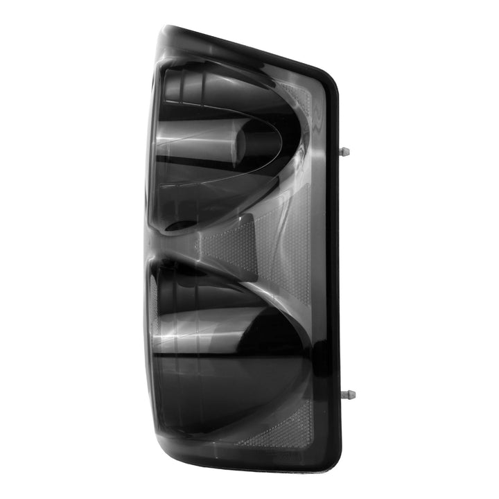 2005 - 2011 Dodge Dakota Pick Up Truck Black Chrome Housing Light Smoke Lens Tail Lights