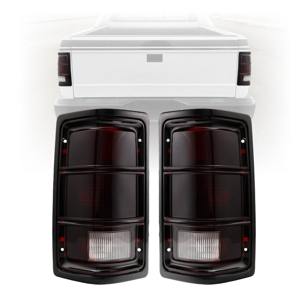 Tail Light Brake Lamp For 1988-1996 Dodge Dakota Driver Side Chrome Black Bezel Tail Light Brake Lamp For 1988-1996 Dodge Dakota Driver Side Chrome Black Bezel