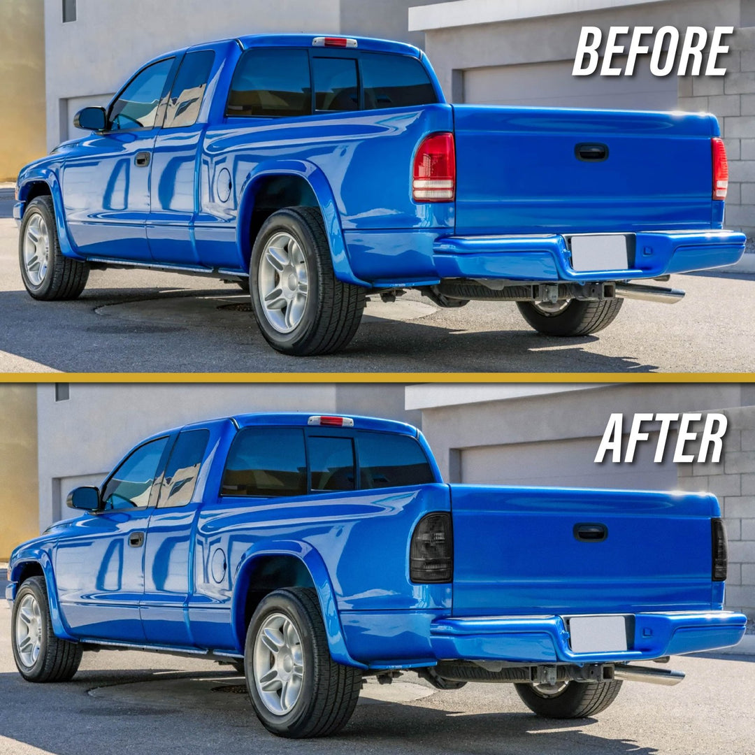 1998 - 2004 Dodge Dakota Pickup Truck Smoke Tail Lights