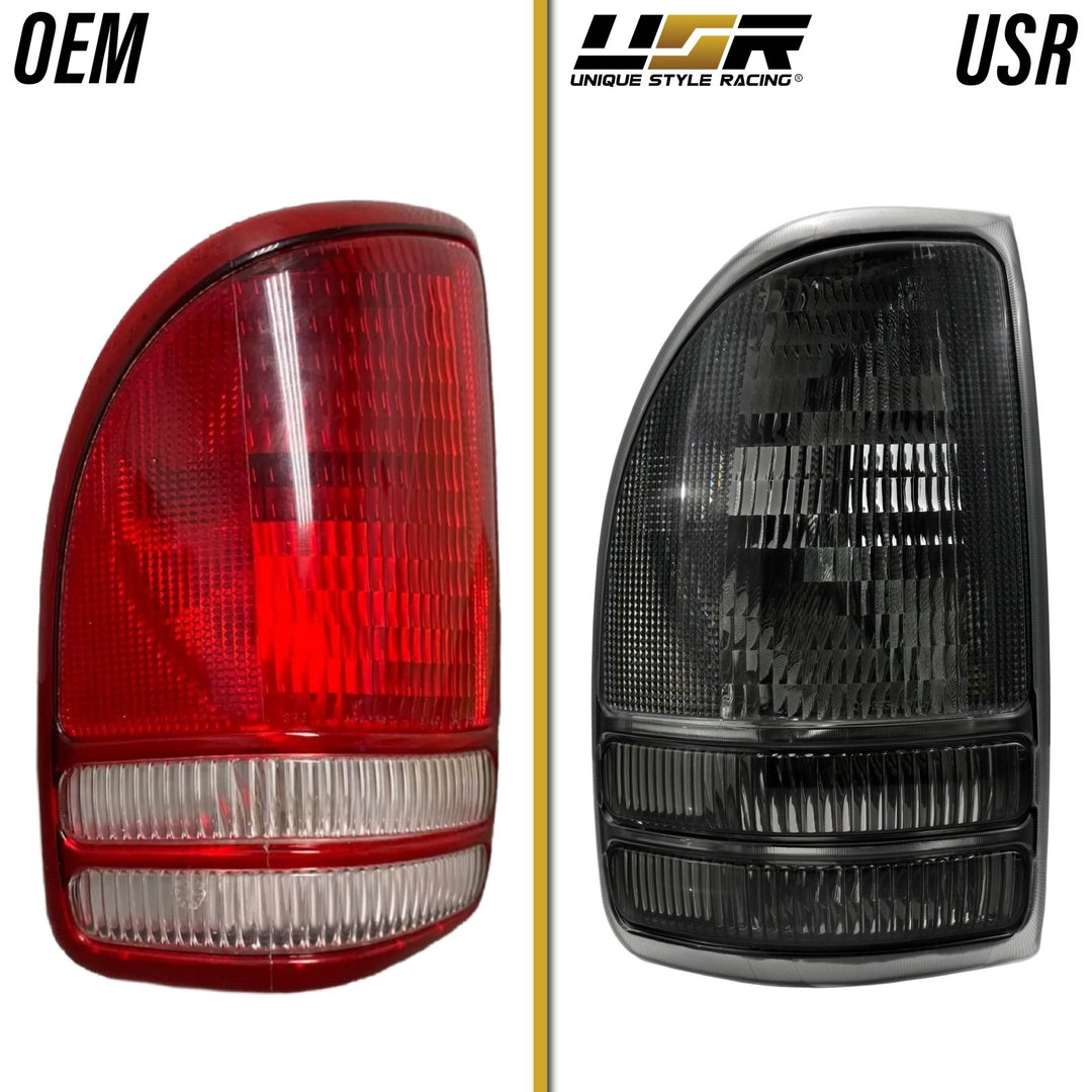 1998 - 2004 Dodge Dakota Pickup Truck Smoke Tail Lights