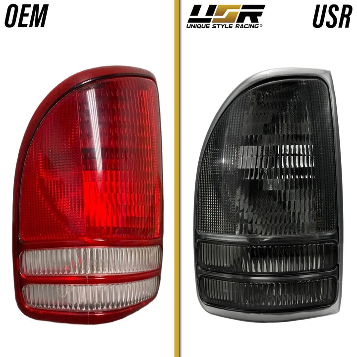 1998 - 2004 Dodge Dakota Pickup Truck Smoke Tail Lights