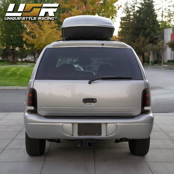 1998 - 2003 Dodge Durango & 1996 - 2000 Chrysler Grand Caravan / Caravan Dark Red Smoke Lens Tail Lights