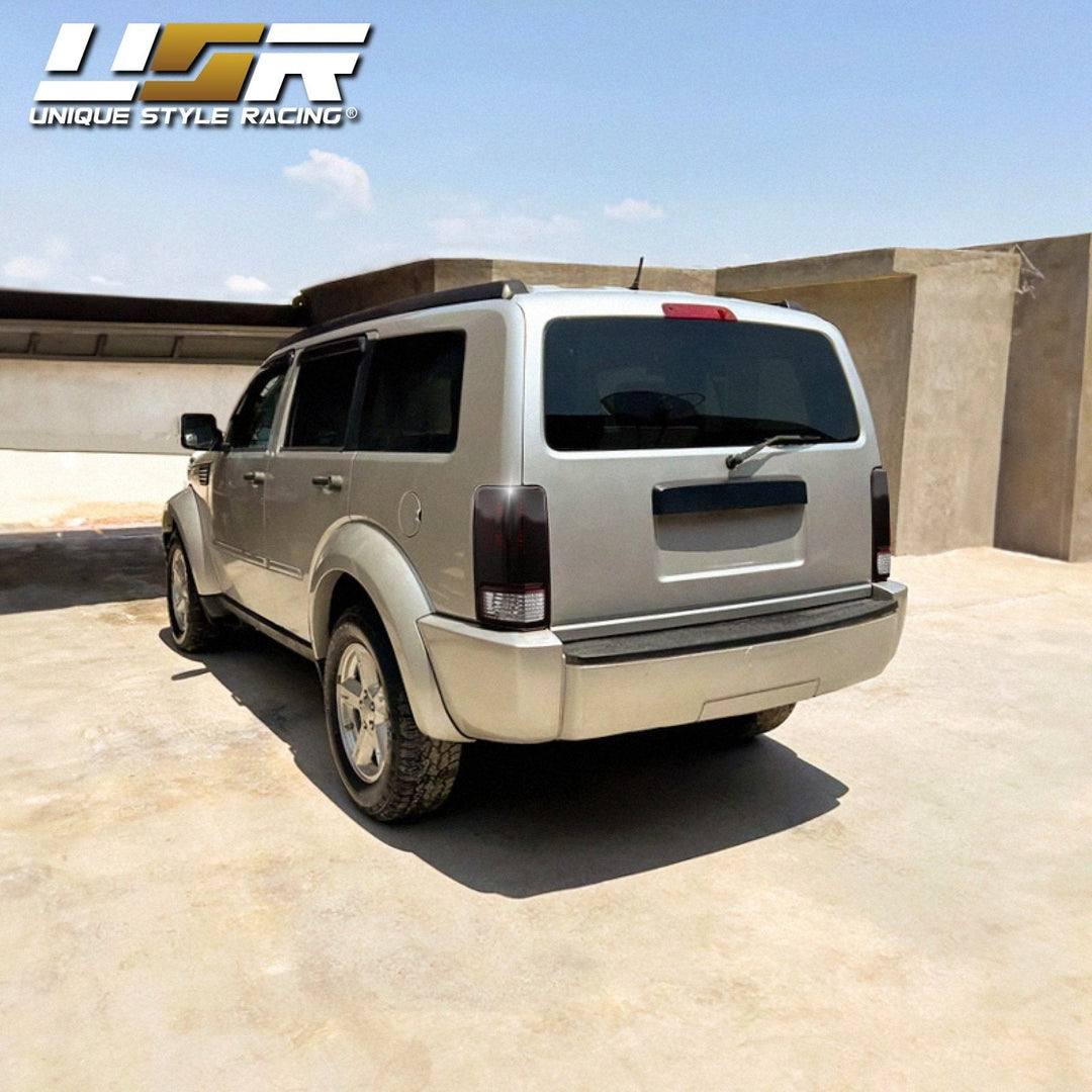2007 - 2011 Dodge Nitro Dark Red Smoke Lens Tail Lights