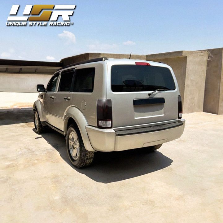 2007 - 2011 Dodge Nitro Dark Red Smoke Lens Tail Lights