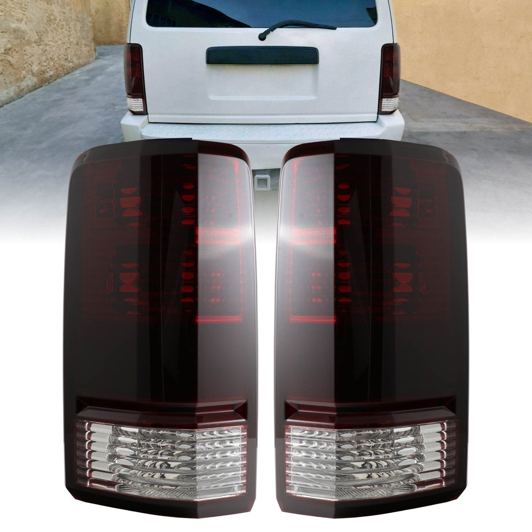 2007 - 2011 Dodge Nitro Dark Red Smoke Lens Tail Lights