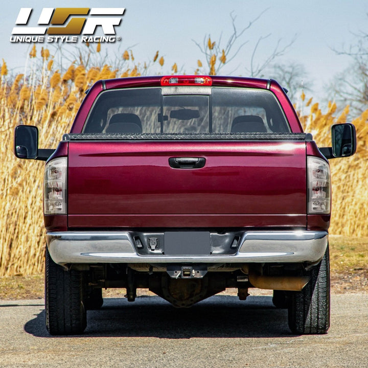 2002 - 2006 Dodge Ram Pick - Up Truck 1500 Glossy Black Housing All Clear Lens Tail Lights
