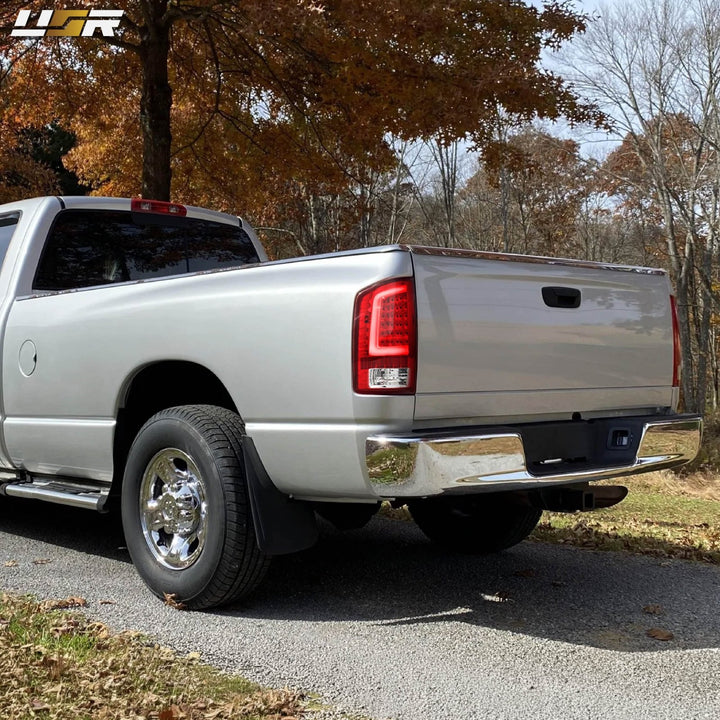 2002-2006 Dodge Ram Pick-Up Truck Red Clear Lens LED Tail Lights