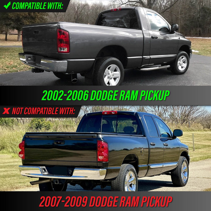 2002-2006 Dodge Ram Pick-Up Truck Smoke Lens LED Tail Lights