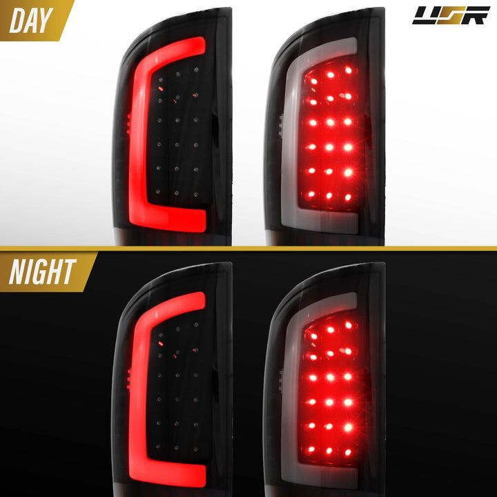 2002-2006 Dodge Ram Pick-Up Truck Smoke Lens LED Tail Lights