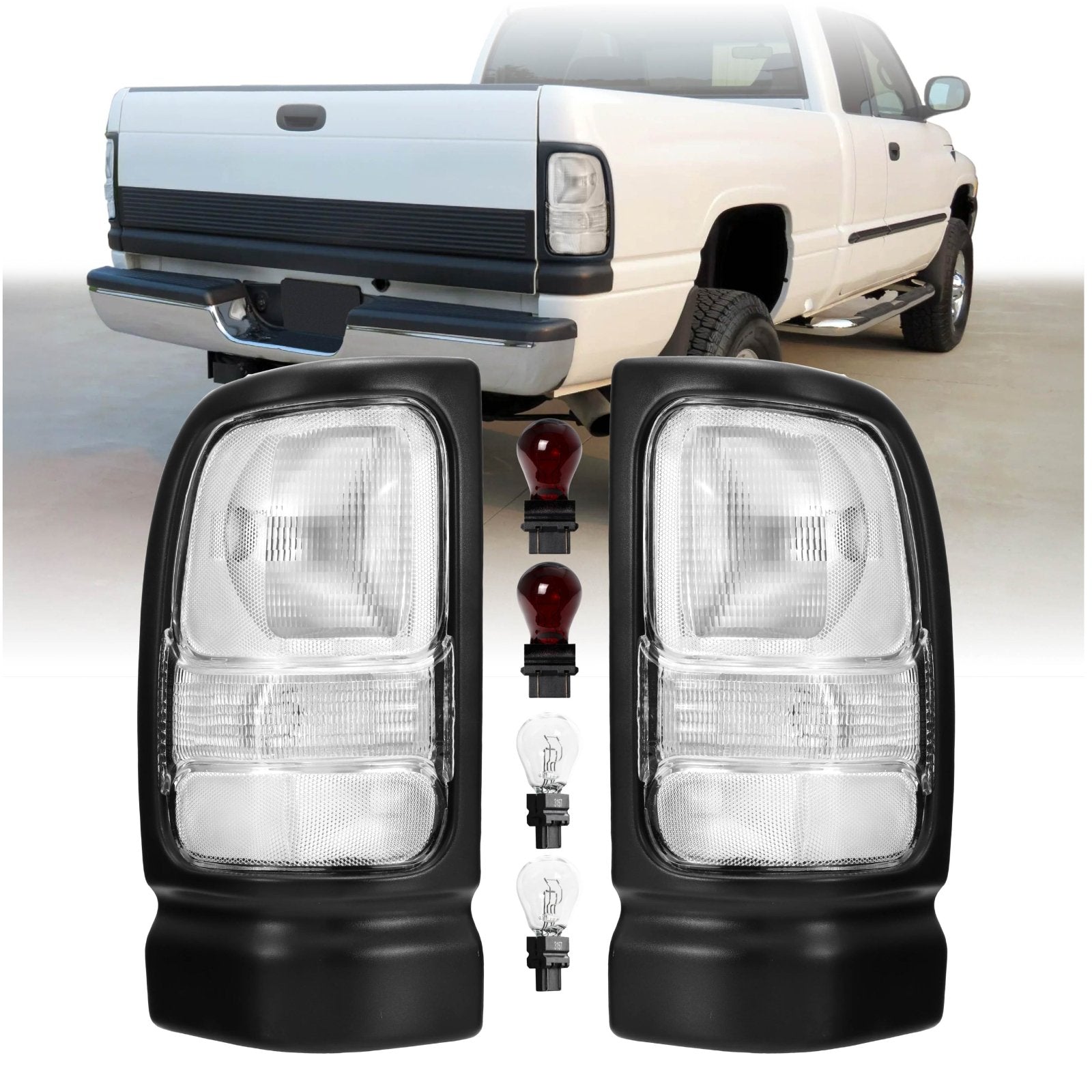 1994-2002 Dodge Ram Pick Up All Clear Lens Tail Light – Unique