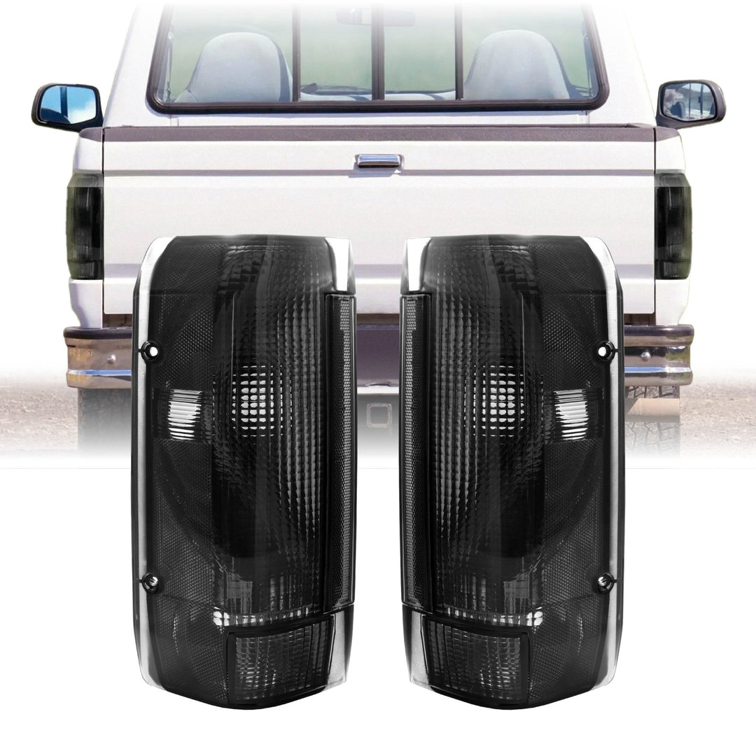1992 - 1996 Ford F - 150, F - 250 & Bronco Smoke Lens Tail Lights