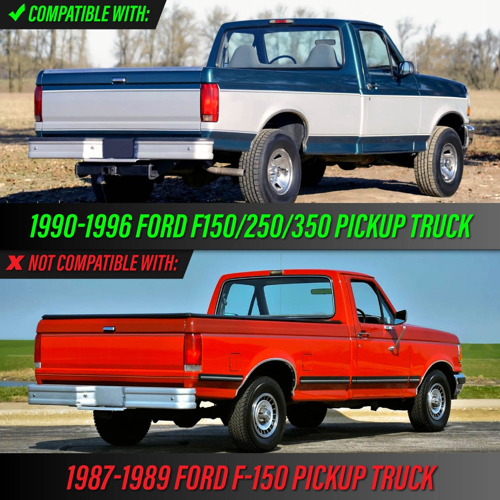 1992 - 1996 Ford F - 150, F - 250 & Bronco Smoke Lens Tail Lights