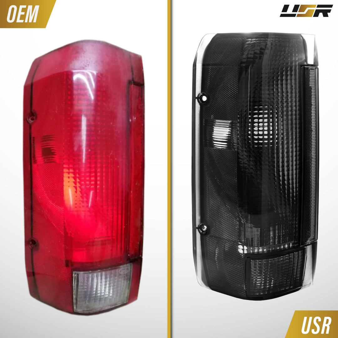 1992 - 1996 Ford F - 150, F - 250 & Bronco Smoke Lens Tail Lights