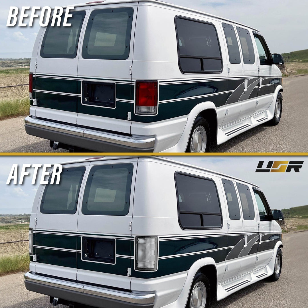 1992 - 2014 Ford Econoline Van E - 150 / E - 250 / E - 350 All Clear Lens Tail Light