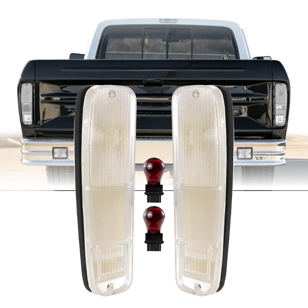 1973 - 1979 Ford F Series Pickup Trucks & 1978 - 1979 Ford Bronco All Clear Lens Tail Lights