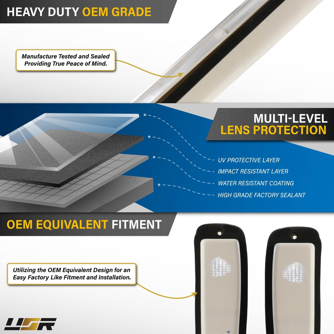 1973 - 1979 Ford F Series Pickup Trucks & 1978 - 1979 Ford Bronco All Clear Lens Tail Lights