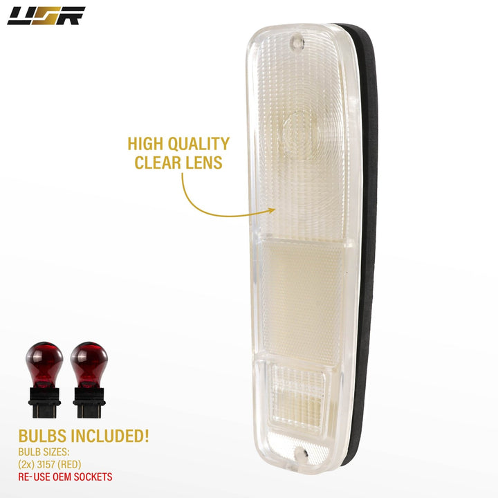 1973 - 1979 Ford F Series Pickup Trucks & 1978 - 1979 Ford Bronco All Clear Lens Tail Lights