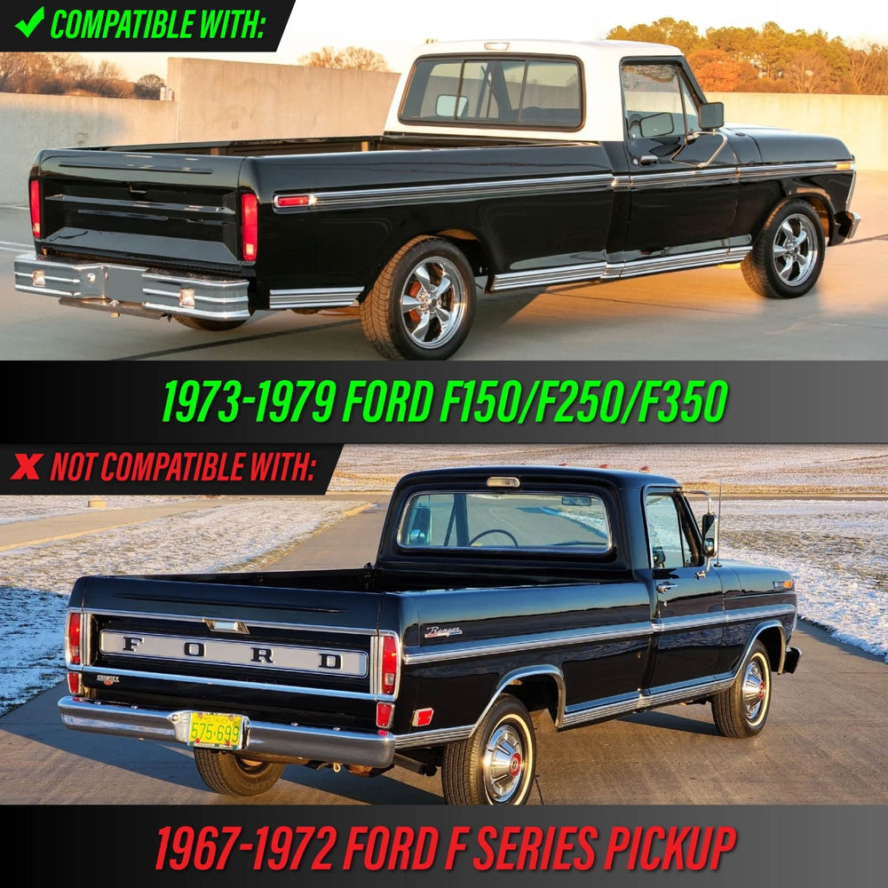 1973 - 1979 Ford F Series Pickup Trucks & 1978 - 1979 Ford Bronco All Clear Lens Tail Lights