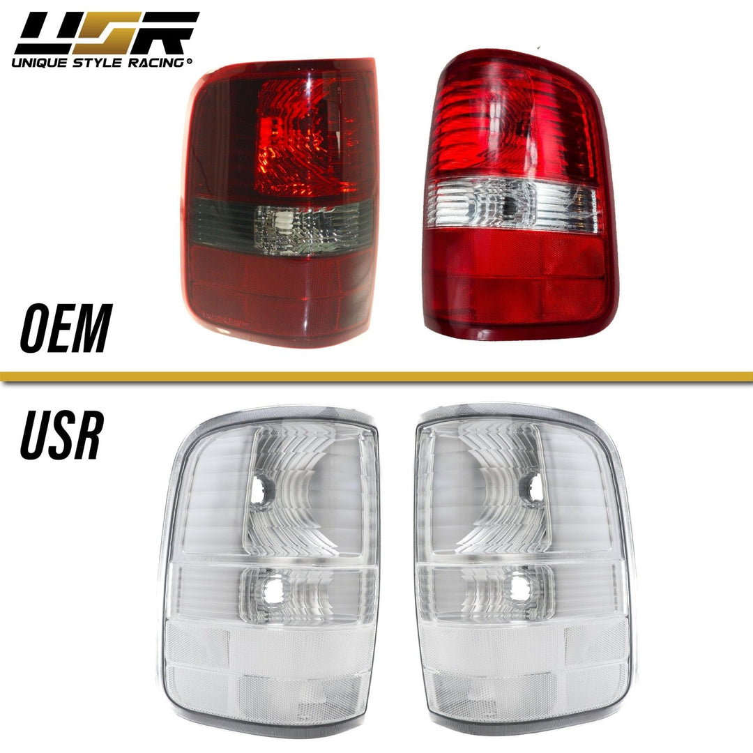 2004 - 2008 Ford F150 / F150 Euro Style All Clear tail Lights