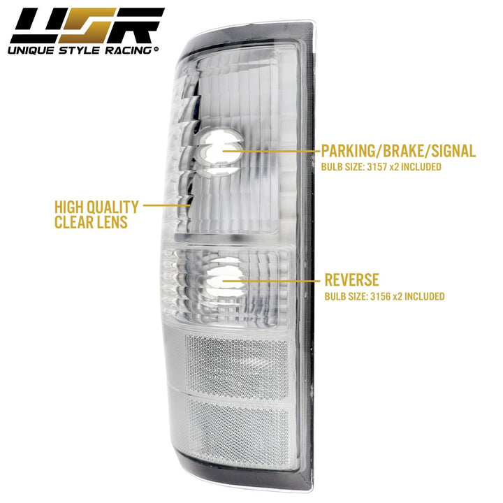 2004 - 2008 Ford F150 / F150 Euro Style All Clear tail Lights