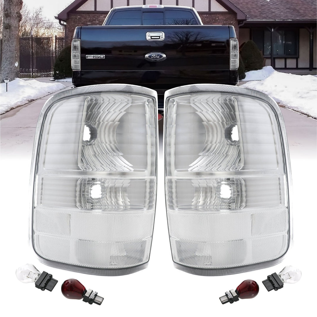 2004 - 2008 Ford F150 / F150 Euro Style All Clear tail Lights