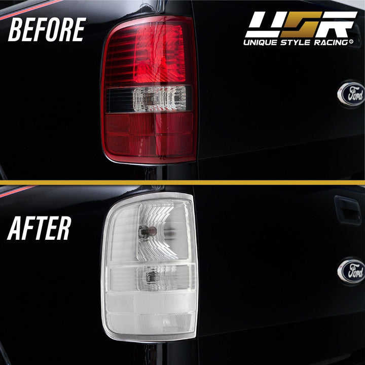 2004 - 2008 Ford F150 / F150 Euro Style All Clear tail Lights