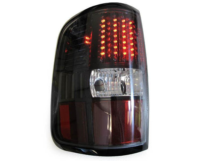 2004 - 2008 Ford F150 / F150 Pickup Styleside Truck Clear Lens Red LED Black Housing Tail Lights