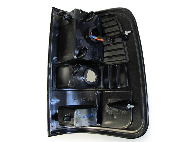 2004 - 2008 Ford F150 / F150 Pickup Styleside Truck Clear Lens Red LED Black Housing Tail Lights