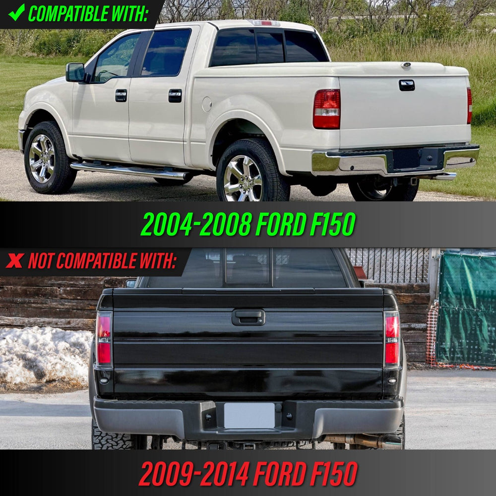 2004 - 2008 Ford F - 150 Pick Up Smoke Lens Tail Light