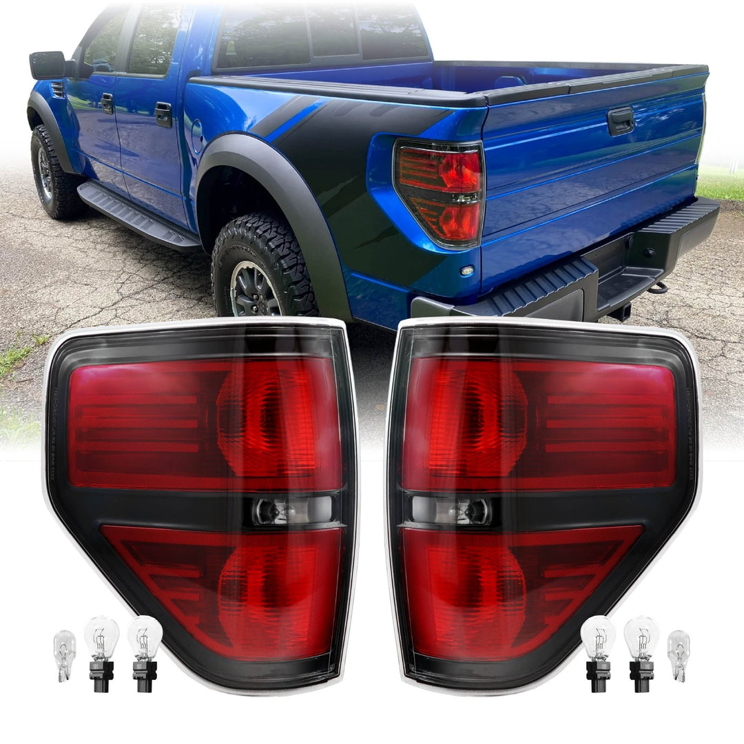 2009-2014 Ford F-150 Black Trim AM Replacement Tail Lights