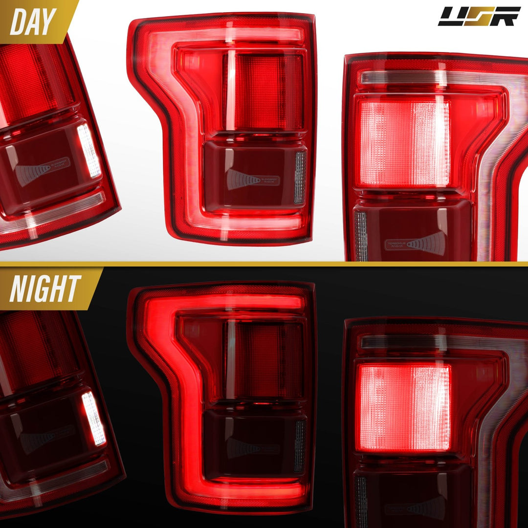 2015 - 2017 Ford F - 150 Halogen Model / LED OE Upgrade Tail Lights