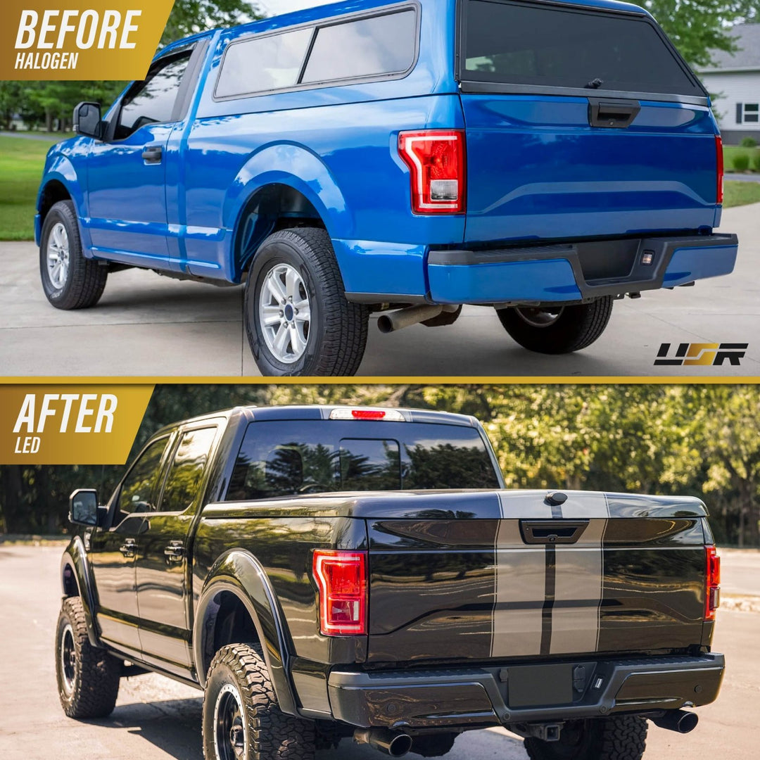 2015 - 2017 Ford F - 150 Halogen Model / LED OE Upgrade Tail Lights